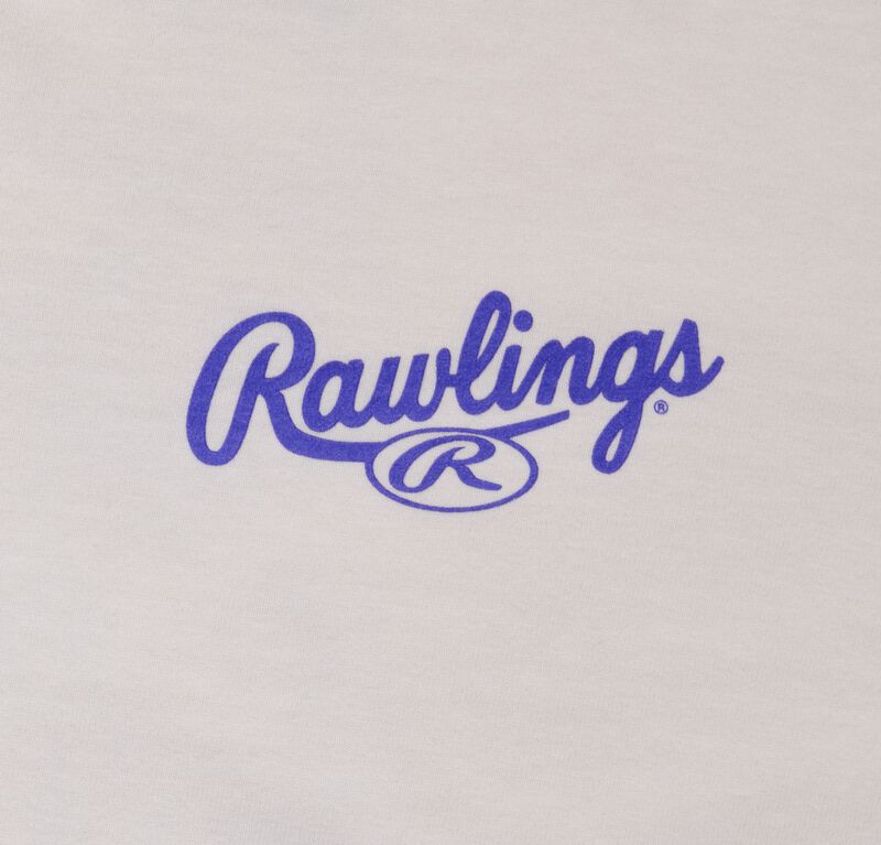 Rawlings Icon Snake Tee, Vintage White, Adult S